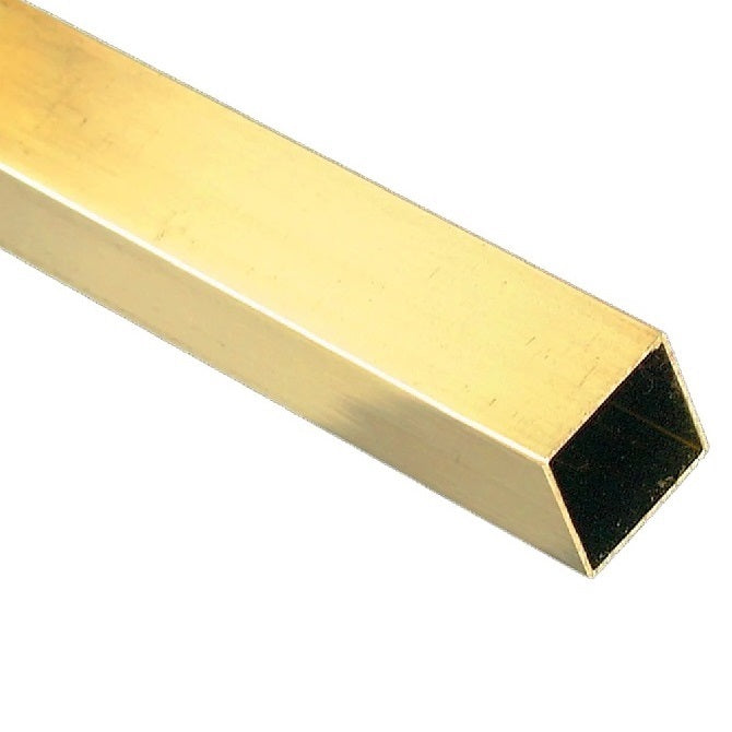 Square Tube - 3.18x2.46x304.8 mm - Brass