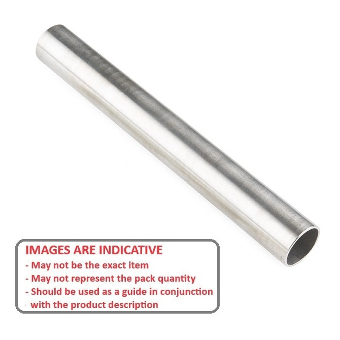 1094277 | 0T-0111-0095-0300-SS304 --- Round Tube - 11.11x9.52x304.8 mm - Stainless Steel 303 PV Similar to A2, 304, 18-8