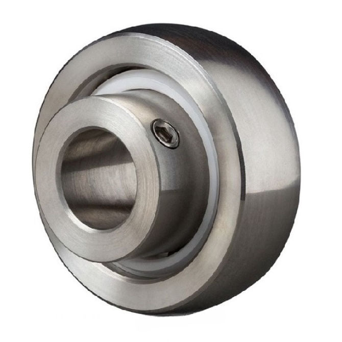 1110625 | S6-UC204-10 --- Spherical OD Bearings - 15.875x52x31 mm Suits Plastic Housings - Stainless Steel 316 Similar to A4, 18-10 Bearing