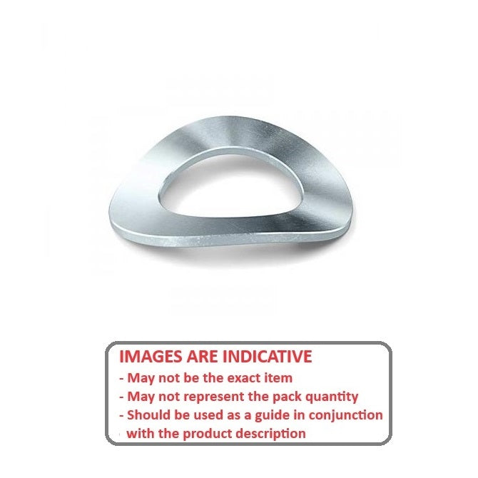 1080431 | W0080-T-016-015-W2-CZ (95 Pcs) --- Spring Washers - 8x15x1.5 mm - Spring Steel Zinc Plated