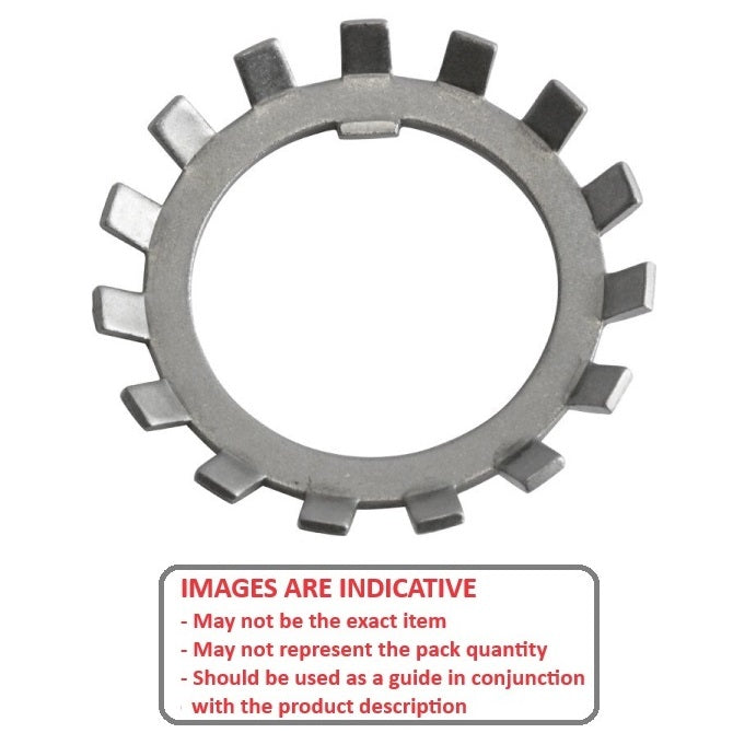 1146240 | WLB035-056-17-BI (2 Pcs) --- Lock Washers - 35x55.56 mm - 15 Nr. Tabbed - Carbon Spring Steel Washer