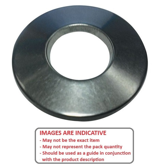 1117643 | W0099-D-018-020-F-C --- Disc Spring Washers - 18.1x9.9x2.03 mm Flange Locking Type - Carbon Spring Steel Self Finish Washer