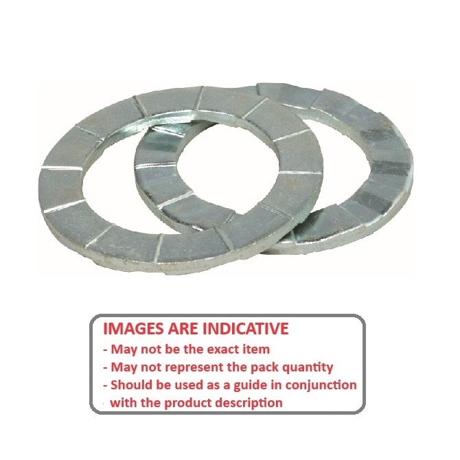 1061228 | W0050-LK-010-020-D-S2 (PAIR) --- Disk Lock Washers - 5x10.18x2.03 mm - Stainless Steel 302 Similar to A2, 304, 18-8 Washer
