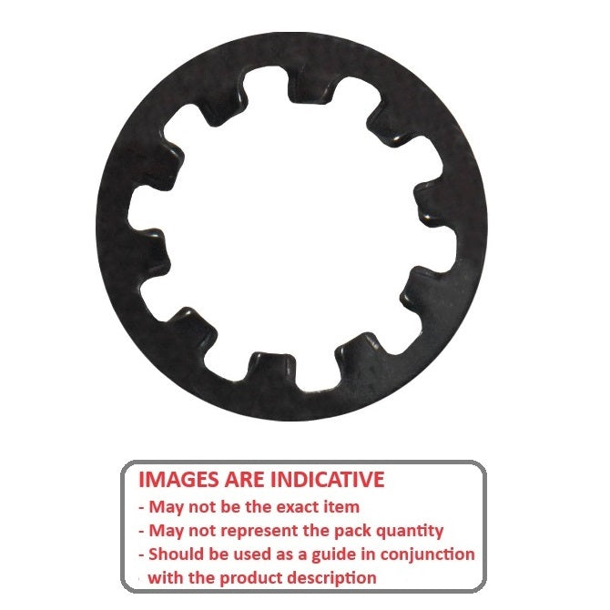 1071211 | W0064-LI-012-007-CZ (100 Pcs) --- Lock Washers - 6.35x12.1x0.7 mm Internal Tooth Washer