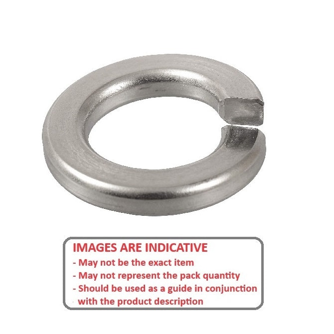 1037726 | W0015-T-003-004-L-S4 (50 Pcs) --- Lock Washers - 1.52x3.3x0.4 mm Split - Stainless Steel 303 Similar to A2, 304, 18-8 Washer