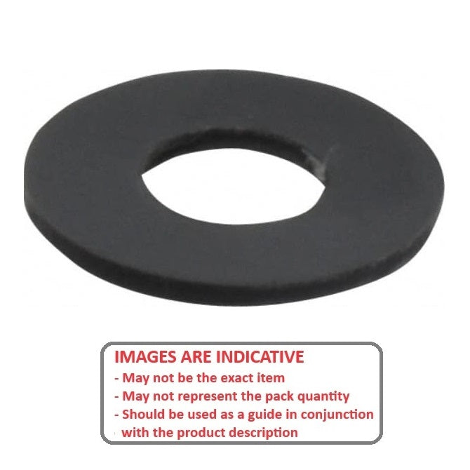 1071284 | W0064-F-013-016-PV (10 Pcs) --- Flat Washers - 6.35x12.7x1.59 mm Commercial - PVC Polyvinyl Chloride - Grey Washer