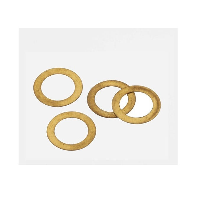 1133988 | W0254-FP-038-0160-BR (5 Pcs) --- Flat Washers - 25.4x38.1x1.6 mm Precision Shim - Brass 260-360 Washer