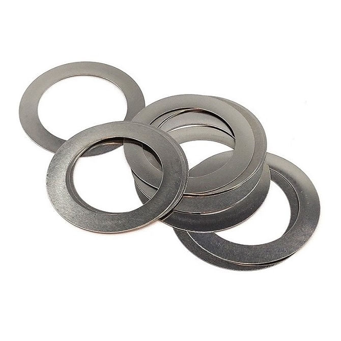 1115056 | W0170-FP-024-0050-CL (20 Pcs) --- Flat Washers - 17x24x0.5 mm Precision Shim - Carbon Spring Steel Self Finish Washer
