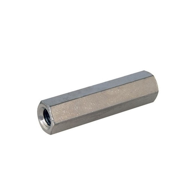 1042370 | SHX-T-0250-25-005-MZ (5 Pcs) --- Threaded Spacers - M2.5 - 2.5x0.45mm - 25x5 mm - Steel - Mild S300 Pb Zinc Plated
