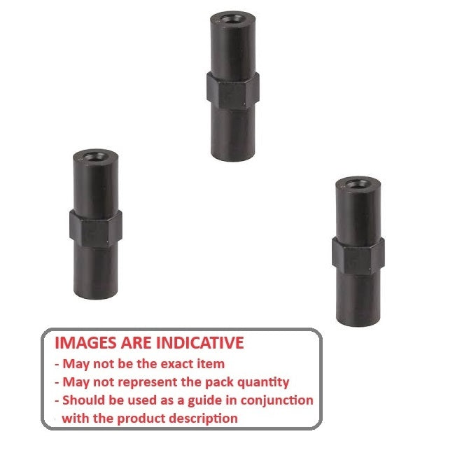 1065298 | SHX-B-0600-08-020-N-PK5 (5 Pcs) --- PCB Spacers - 6x7.7x12 mm - Nylon Polyamide 6/6 Spacer