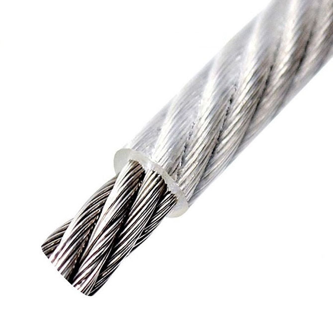 1037925 | CBLC-159-304-NY-719 --- Cable Cable and Accessories - 1.59x1.191 mm - 122.5 kg Miniature - Clear Nylon over 304 Stainless