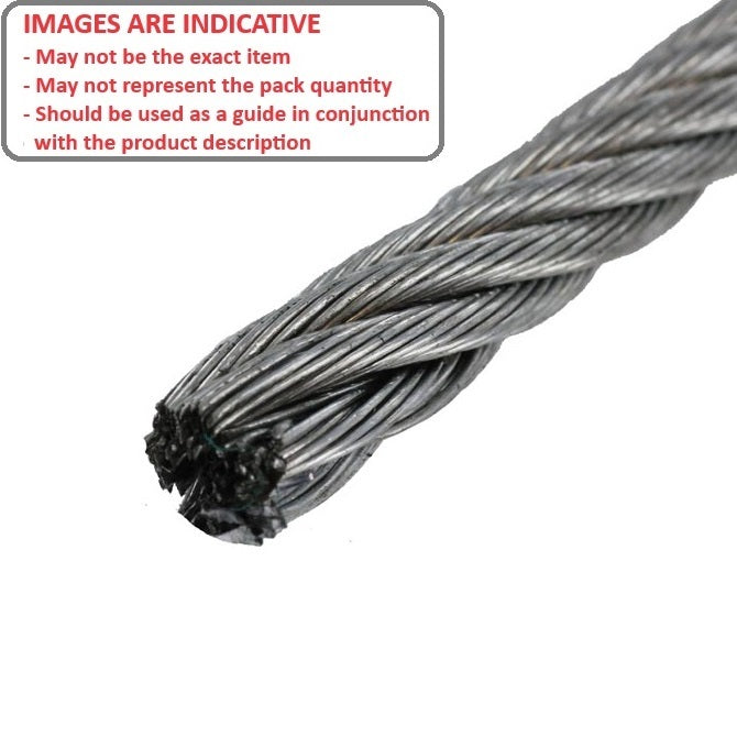 1036696 | CBLU-119-316-77 (Roll) --- Cable Cable and Accessories - 1.19x1.191 mm - 108.9 kg Miniature - Stainless Steel 316 Similar to A4, 18-10