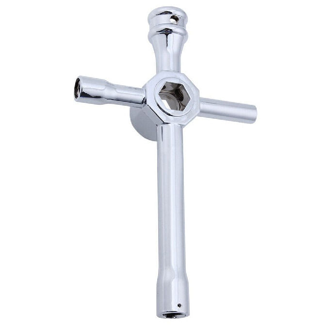 1224874 | WRENCH-LGE --- Wrenches Tools - Type 4-Way Steel Cross Wrench Wrench - Suits 1/8th Scale Cars