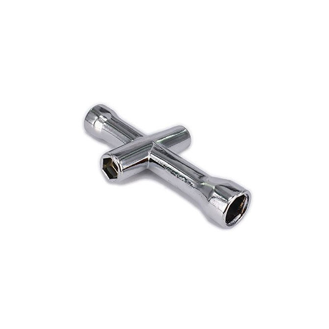 1224877 | WRENCH-MED --- Wrenches Tools - Type 4-Way Steel Cross Wrench Wrench - Suits 1/10th Scale Cars