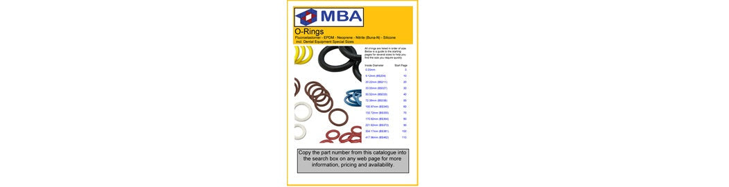 Free O-Rings Catalogue