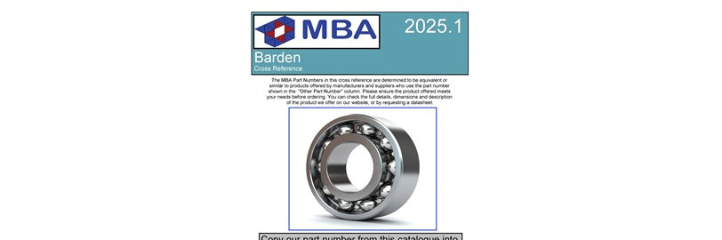 Free Cross Reference for Barden Bearings