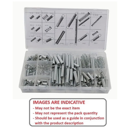 1148592 | AST-SPR-EX-COM-A-0200 --- Small Parts Assortment Kits - Selection Springs 200 - Metric Extention and Compression Springs - 20 Sizes - - Zinc Plated Steel