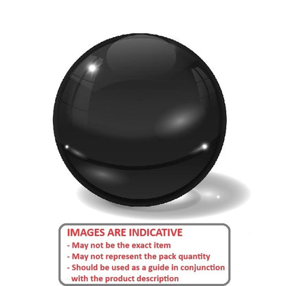 1038700 | BL-00200-BG-G25 (PK-5) --- Glass Balls - 2 mm Black Glass - AFBMA Grade 25 Fused Silica Ball