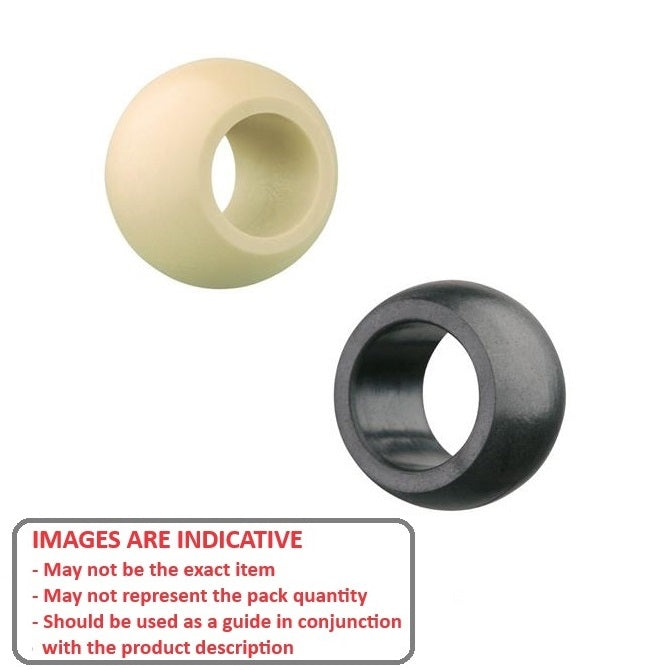 1125373 | BLB-02103-01111-W3 (4 Pcs) --- Bored Balls - 21.03x11.11x14.27 mm  - Plastic