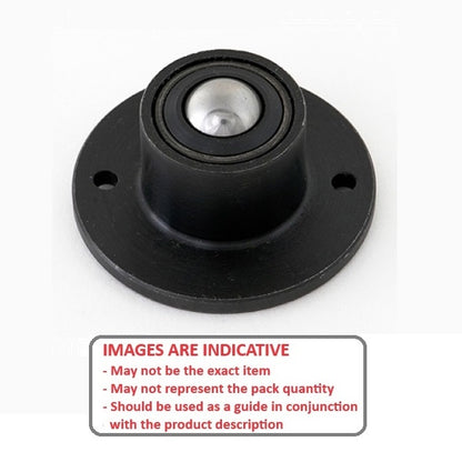 1195590 | BTU0136-006-B-C-HD --- Base Mount Ball Transfer Units - 136 kg - 41.4x5.6 mm Heavy Duty Steel - Carbon Steel