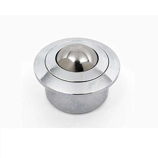 Flange Mount Ball Transfer Units - 350 kg - 13.8x45 mm - Chrome hardened and Zinc Plated Mild Steel