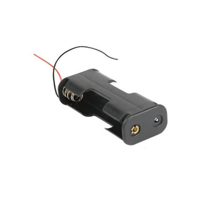 1000021 | BAT-HOL-AA-02-B (10 Pcs) --- Holders Battery Accessories - AA Battery Holder 2 x AA Side by Side - 56 x 25 x 16 - Acetal