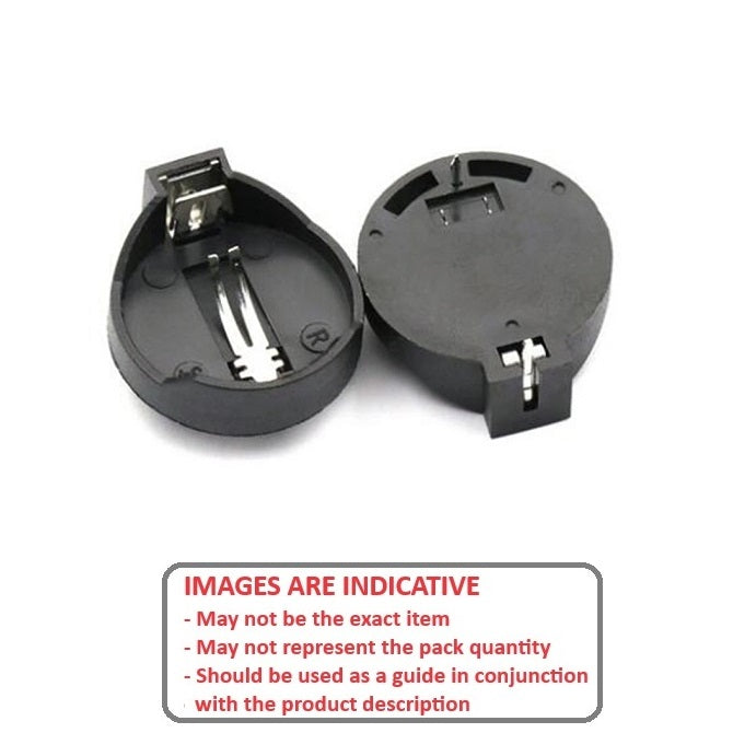 1000096 | BAT-HOL-CN-25-077 (3 Pcs) --- Holders Battery Accessories - Button Cell Holder 24-25mm Diameter x 7.7mm thick - - - Plastic