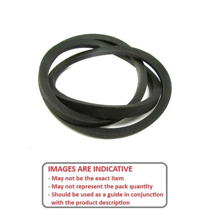 1219750 | BV08-01200 (2 Pcs) --- Vee Belts - 1200.0 - 47.2 in. - mm 8.0 x 4.0mm - Natural Rubber - Fabric Jacket Belt