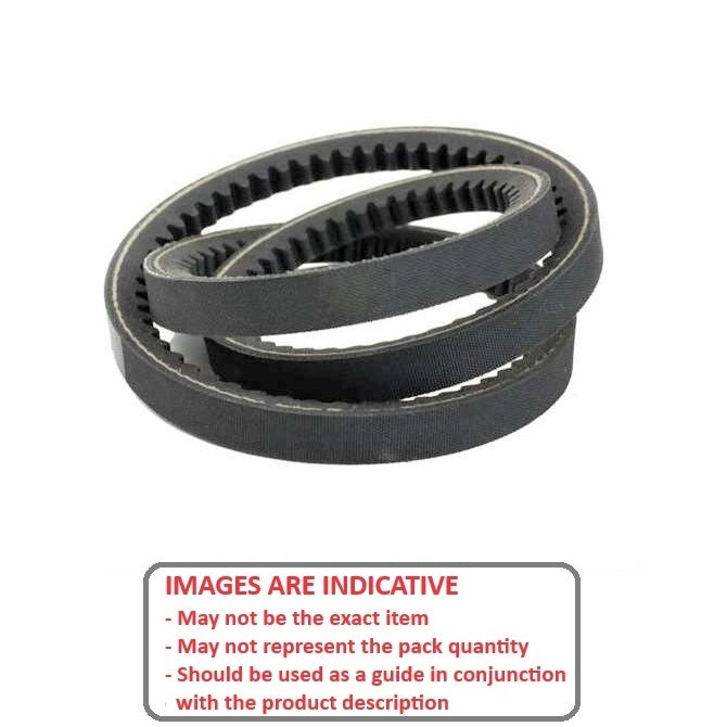 1220759 | BV12-02134-AX84 --- Vee Belts - 2133.6 - 84.0 in. - mm - - - 12.7 x 7.9mm Notched AX - Natural Rubber - Raw Edge Belt