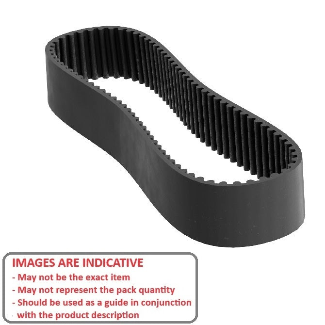 1162059 | B-080H-0040-0300-NFB (Each) --- Timing 8mm Pitch Belts - 40 tooth - 320x30 mm HTD - Nylon Covered Neoprene with Fibreglass Cords Belt