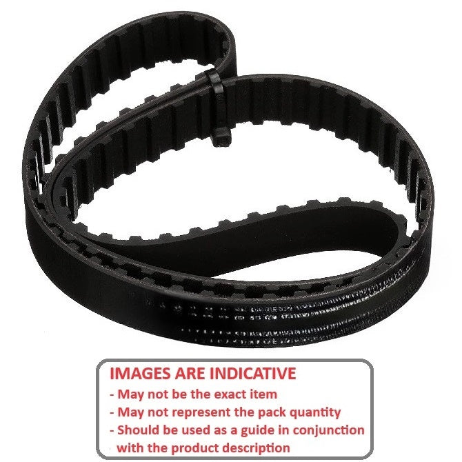 1186471 | B-100T-0101-0250-NFB (4 Pcs) --- Timing 10mm Pitch Belts - 101 tooth - 1010x25 mm T10 - Nylon Covered Neoprene with Fibreglass Cords Belt