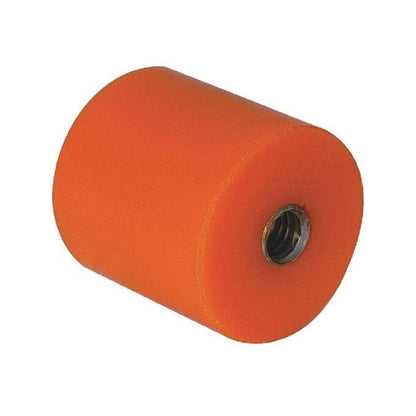 1161372 | AU-813RS (4 Pcs) --- Cylindrical Female Thread Bumpers - 50.8x31.75 mm - 3/8-16 UNC - 9.53mm - - Polyurethane Bumper