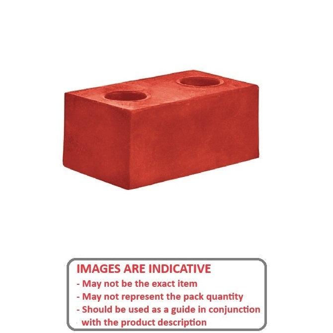 1169018 | FRB-554RS --- Square and Rectangular Bumpers - 63.5x50.8x50.8 mm Steel Plated - Polyurethane Bumper