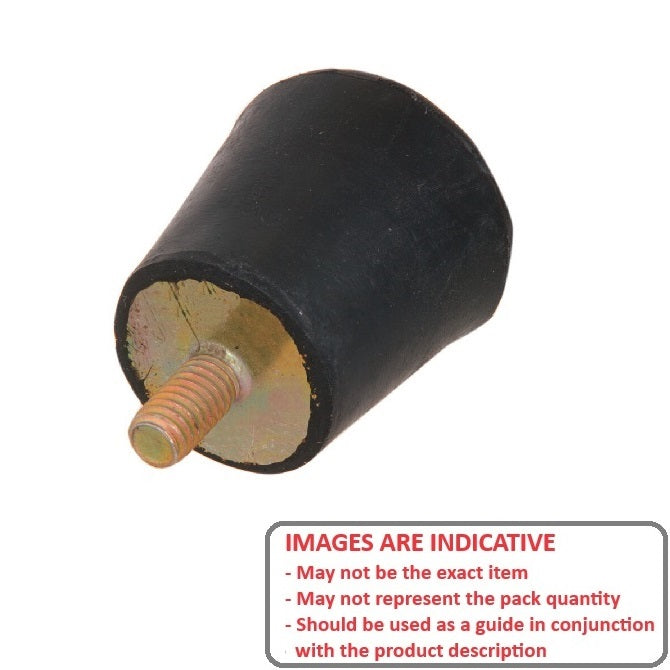 1145174 | CMBC035-41-079C --- Buffer Mounts - 34.9x41.3 mm - 5/16 UNC - 18 TPI - Male - Natural Rubber Mount
