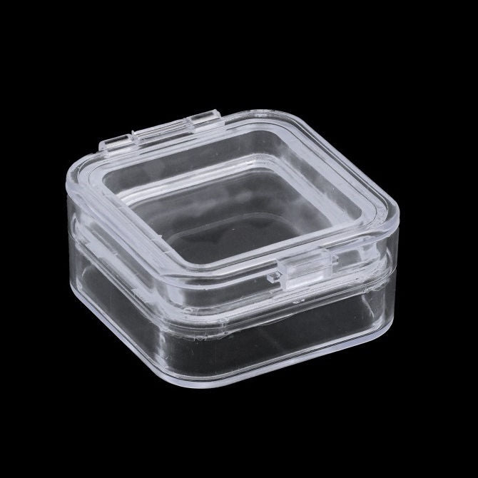 1226021 | PBOX01-030-030-010-M --- Clear Plastic Parts Boxes - Number of Compartments 1 - 30x30 mm - Acrylic Parts Box