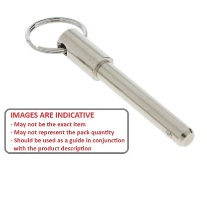 1134467 | BLP-254-1016-RSH-C --- Ball Lock Pins - 25.4x101.6 mm - Carbon Steel Shoulder Type Pin