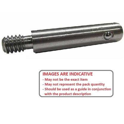 1056404 | BLP-048-0254-THR-S3 --- Ball Lock Pins - 4.76x25.4 mm - 303 Stainless Steel Threaded End Stainless Steel Pin