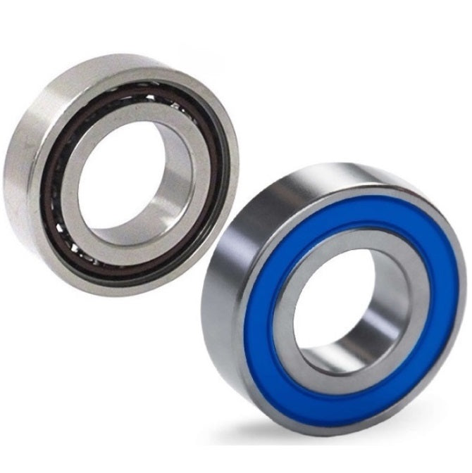 Single Row Ball Bearings - 7x17x5 mm Unflanged - Chrome Steel SAE 52100 - High Speed Polyamide Cage Bearing