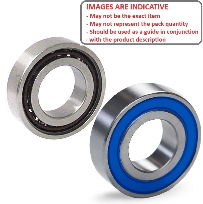 1098379 | S6001B-2RU-T9H-ECO (Each) --- Single Row Ball Bearings - 12x28x7 mm Unflanged - Stainless Steel AISI 440C - High Speed Polyamide Cage Bearing