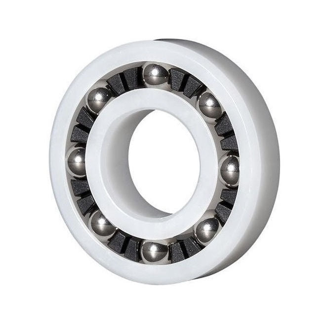 1151589 | P-WR13240-AS6 (Each) --- Plastic Bearings - 31.75x50.8 - 12.700 / 13.970 - Acetal with Stainless 316 Balls Bearing