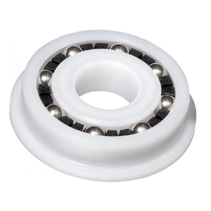1119977 | P-FR12A-AS6 --- Plastic Bearings - 19.05x41.275x11.112 mm / 44.45 mm  - Acetal with Stainless 316 Balls