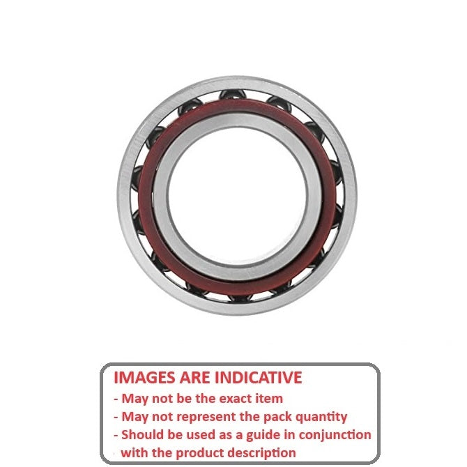 1097917 | 7001-15-T9H-JP5 (10 Pcs) --- Angular Contact Bearings - 12x28x8 mm Single Row Ball - Chrome Steel SAE 52100 - High Speed Polyamide Cage Bearing
