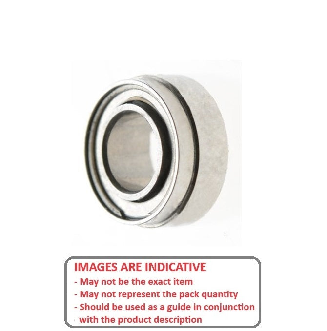 1047594 | SR144A-D105-ZS-OPT (20 Pcs) --- Dental Applications Bearings - 3.175x6.35x2.779 mm - Stainless Steel AISI 440C - High Speed Torlon Retainer - Dental Special Bearing