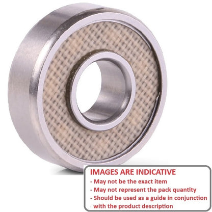 1072109 | DR-WR4-12E-TTS-ECO --- Double Row Ball Bearings - 6.35x19.05x19.05 mm / 22.225 mm Radial - Chrome Steel SAE 52100 - Cadmium Plated Bearing