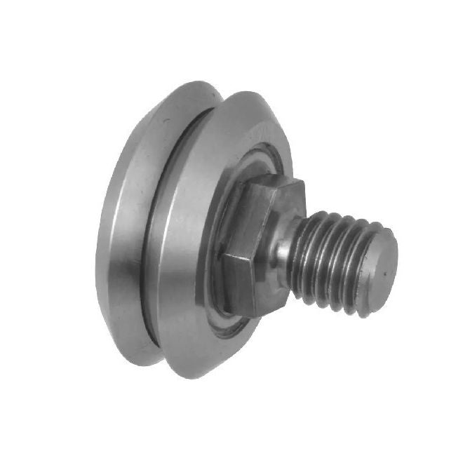 1000041 | DVWS0L-ZZ --- Studded Guide Wheels Dual Vee - Size Reference 0 - 14.8x6.35 mm - Chrome Steel SAE 52100 with Shields Guide Wheel