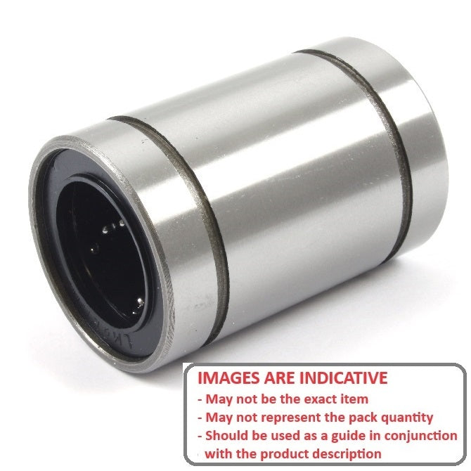 1071527 | LCB-0064-013-019-S440 --- Ball Bearings Linear - 6.35x12.7 - 19.050 / 13.081 Standard Closed - Stainless Steel AISI 440C Bearing