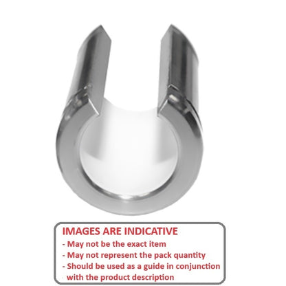 1103782 | LOP-0127-022-032-SP (20 Pcs) --- Sliding Bearings Linear - 12.71x22.23x31.75 mm - Stainless Steel with PTFE