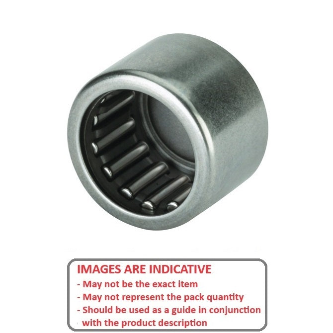 1119377 | NSC-0191-0254-0159-FC --- Needle Roller without Inner Ring Bearings - 19.05x25.4x15.88 mm / 1821 Kgf Shell Type - Chrome Steel Shell