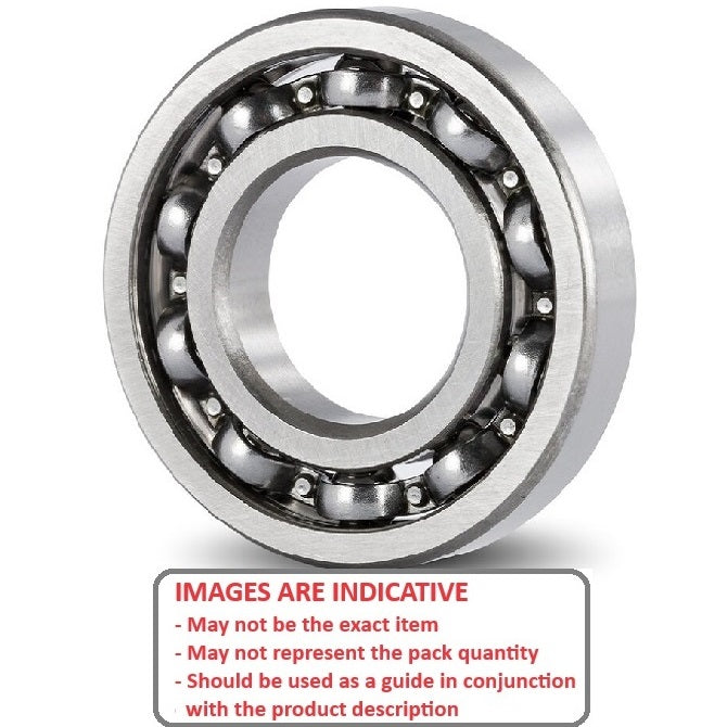 1077546 | SR188-ECO (Each) --- Single Row Ball Bearings - 6.35x12.7x3.175 mm Unflanged - Stainless Steel AISI 440C Bearing