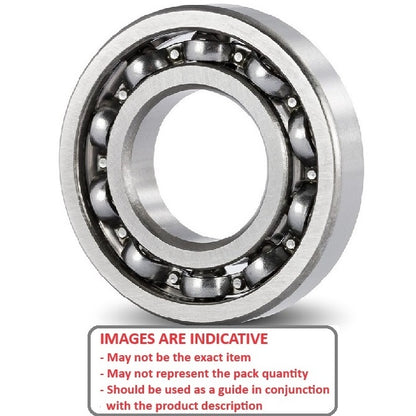 1077546 | SR188-ECO (Each) --- Single Row Ball Bearings - 6.35x12.7x3.175 mm Unflanged - Stainless Steel AISI 440C Bearing